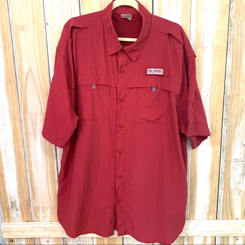 Reel Legends Men’s Fishing Shirt Short Sleeve 2XL